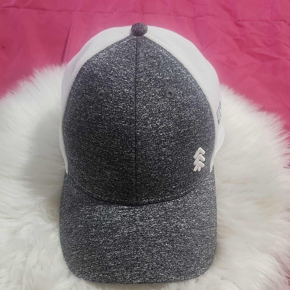 Gray and White Ouray Baseball Cap Virginia State Adjustable Fitted Baseball Hat